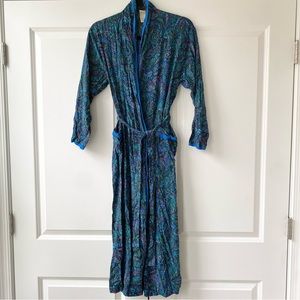 Victoria’s Secret crown label vintage robe paisley